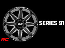 Load image into Gallery viewer, Rough Country 91M Series Wheel | One-Piece | Gloss Black | 22x12 | 6x5.5 | -44mm Rough Country