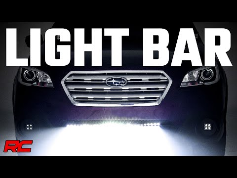 LED Bumper Mount Light Kit | 30" Chrome Dual Row | White DRL | Subaru Outback (15-19) Rough Country