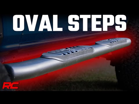 Oval Nerf Step | 4-Door | Black | Ford Bronco 4WD (2021-2023) Rough Country