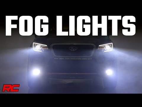 LED Light Kit | Fog Mount | 2" Black Pair | Flood | Subaru Forester (14-18) Rough Country