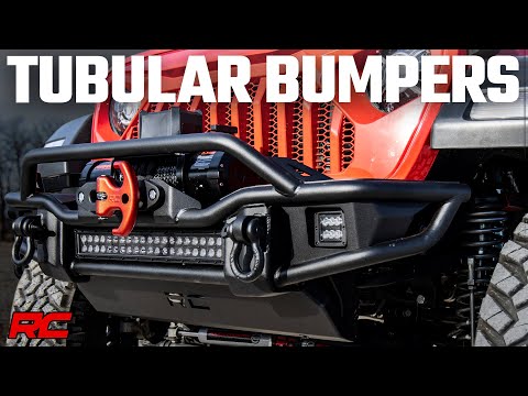 Front Winch Bumper | Tubular | Skid Plate | Jeep Gladiator JT/Wrangler JK & JL Rough Country