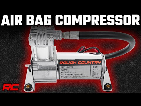 Onboard Air Bag Compressor Kit w/Gauge Rough Country