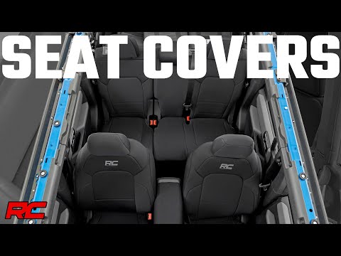 Seat Covers | Bucket Seats | FR & RR | Ford Bronco 4WD (2021-2023) Rough Country