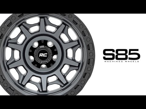 Rough Country 85 Series Wheel | Simulated Beadlock | Gunmetal Gray/Black | 17x9 | 6x135 | -12mm Rough Country