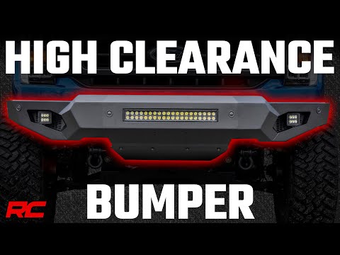 High Clearance Front Bumper | LED Lights & Skid Plate | Ford F-150 (21-23) Rough Country