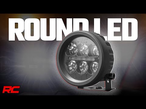 Black Series Round LED Light Pair | 3.5 Inch | Amber DRL Rough Country