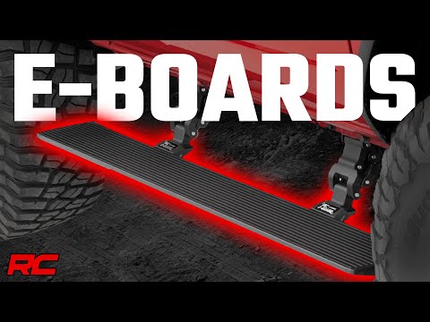 Power Running Boards | Lighted | Crew Cab | Chevy/GMC 1500/2500HD/3500HD (19-23) Rough Country