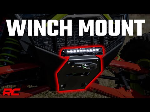 LED Light | Winch Mount | RS4500S | 10" Black Slimline | Polaris RZR Pro R Rough Country