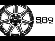 Load image into Gallery viewer, Rough Country 89 Series Wheel | One-Piece | Black Machined Gun Metal | 22x10 | 8x180 |  -19mm Rough Country