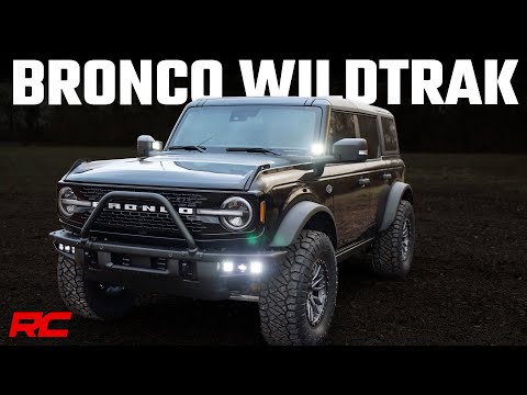 LED Light Kit | Ditch Mount | 2" Black Pair | Flood Pattern | Ford Bronco (21-23) Rough Country
