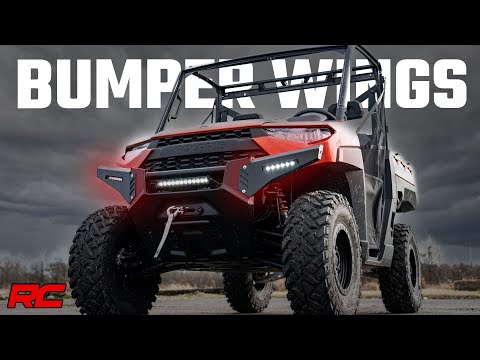Bumper Wings | 6" Black Slimline LED Pair | Polaris Ranger 1000/Ranger XP 900/1000 Rough Country