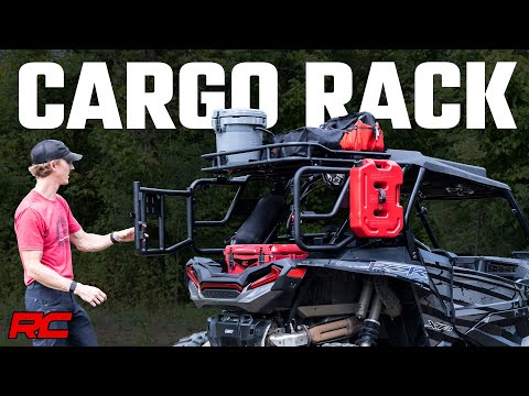 Tubular Rear Cargo Rack | Spare Tire Mount | Polaris RZR XP 1000 Rough Country