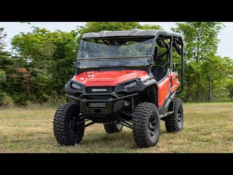 LED Light | Bumper Mount | 10" Black Slimline | Honda Pioneer 1000/Pioneer 1000-5 Rough Country