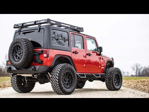 Roof Rack | Black Series Lights | Jeep Wrangler JK  (2007-2018) Rough Country