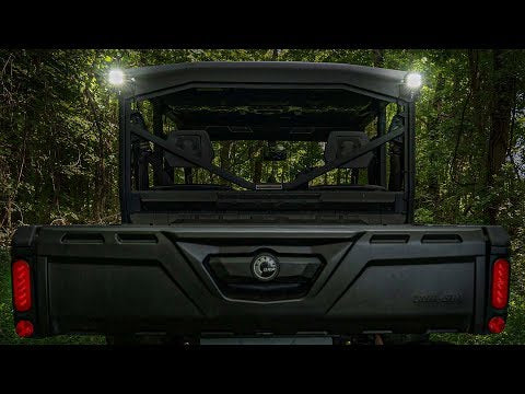 LED Light | Cab Mount | 2" Black Pair | Flood | Can-Am Defender HD 5/HD 8/HD 9/HD 10 Rough Country
