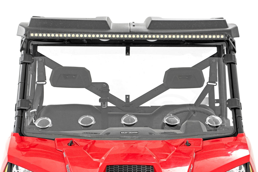 Vented Full Windshield | Scratch Resistant | Polaris Ranger 1000/Ranger XP 900/1000 Rough Country