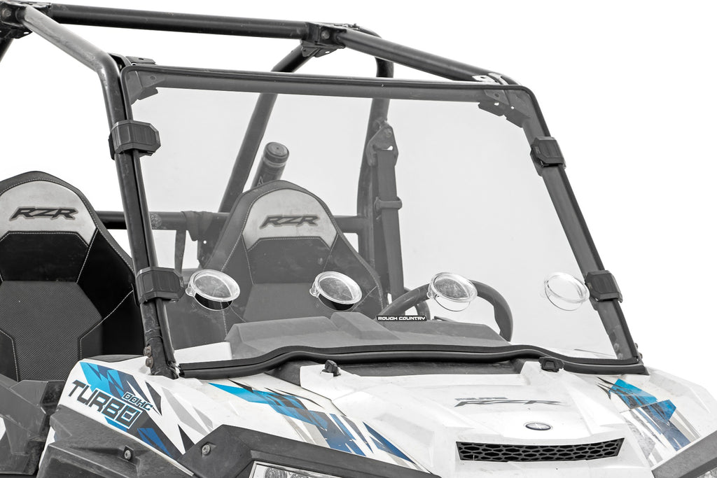 Full Windshield | Vented | Scratch Resistant |  Polaris RZR XP 1000 Rough Country