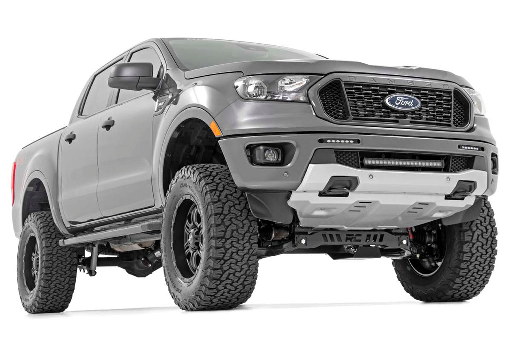 LED Light Kit | Bumper Mount | 6" Black Slimline Pair | Ford Ranger (19-23) Rough Country