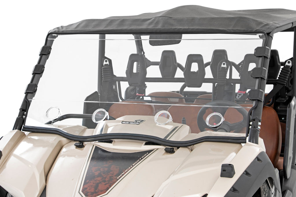 Vented Full Windshield | Scratch Resistant | Yamaha Viking Rough Country