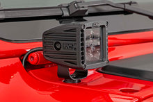 Load image into Gallery viewer, Jeep 2-inch LED Cube Easy-Mount Kit - Black Series w/ Amber DRL (18-21 Wrangler JL / 20-21 Gladiator) Rough Country
