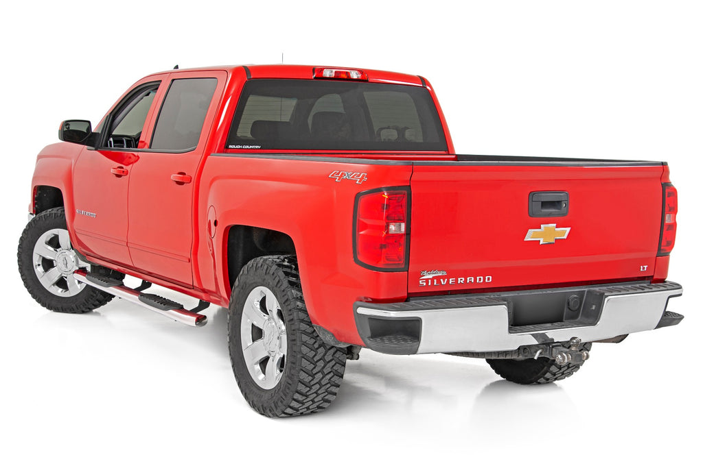 Oval Steps | Stainless | Crew Cab | DEF Tank | Chevy/GMC 1500/2500HD/3500HD (07-19) Rough Country