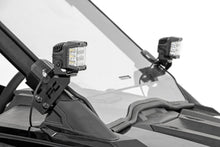 Load image into Gallery viewer, LED Light | A Pillar Mount | 2" Black Pair | White DRL | Polaris RZR PRO XP Rough Country