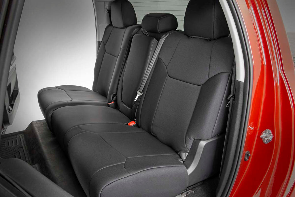 Seat Covers | FR w/ Console Cover and Rear | Toyota Tundra (14-21) Rough Country