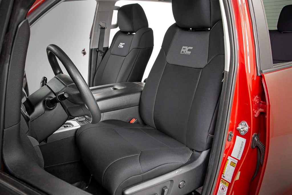 Seat Covers | FR w/ Console Cover and Rear | Toyota Tundra (14-21) Rough Country