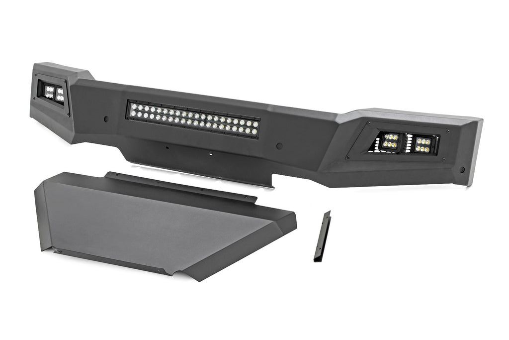 High Clearance Front Bumper | LED Lights & Skid Plate | Chevy Silverado 1500 (19-22) Rough Country
