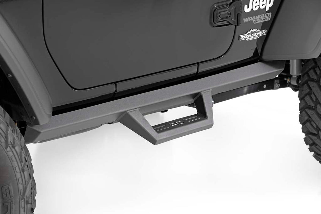 Contoured Drop Steps | 2 Door | Jeep Wrangler JL 4WD (2018-2023) Rough Country