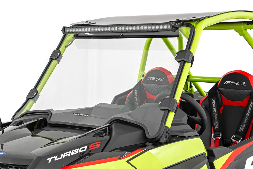 Full Windshield | Scratch Resistant | Polaris RZR Turbo S Rough Country
