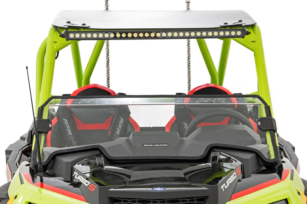 Half Windshield | Scratch Resistant | Polaris RZR Turbo S Rough Country