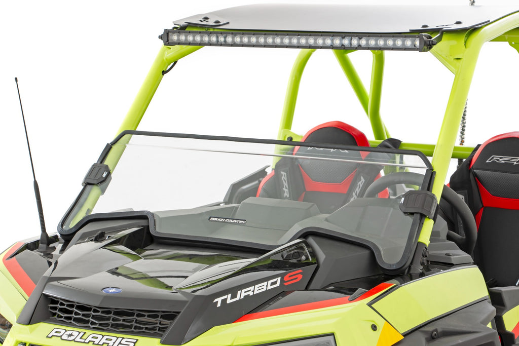 Half Windshield | Scratch Resistant | Polaris RZR Turbo S Rough Country
