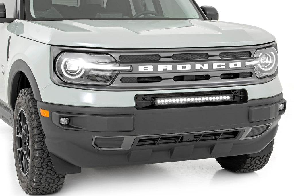 LED Light Kit | Bumper Mount | 20" Black Single Row | Ford Bronco Sport (21-23) Rough Country