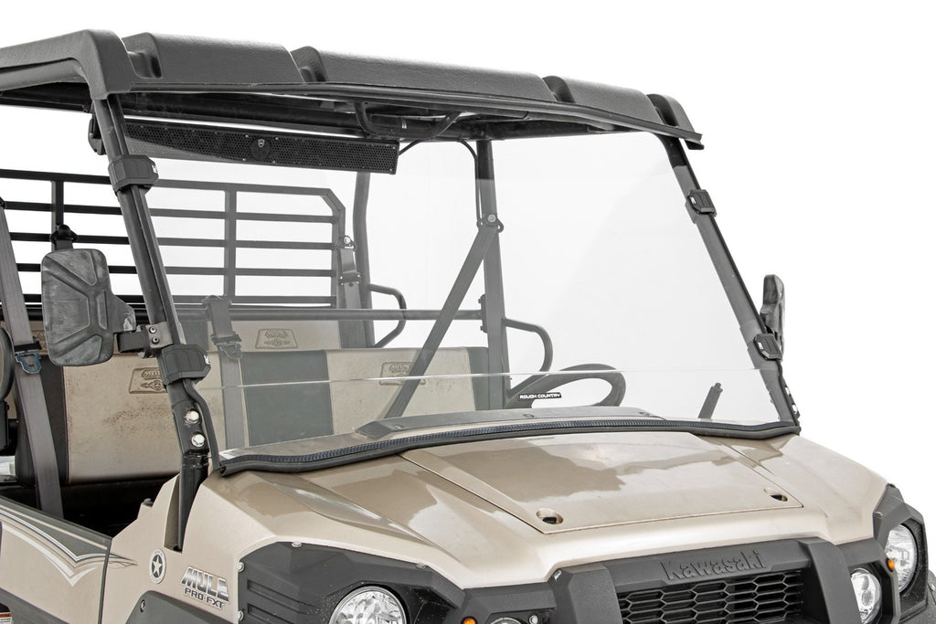 Full Windshield | Scratch Resistant | Kawasaki Mule Rough Country