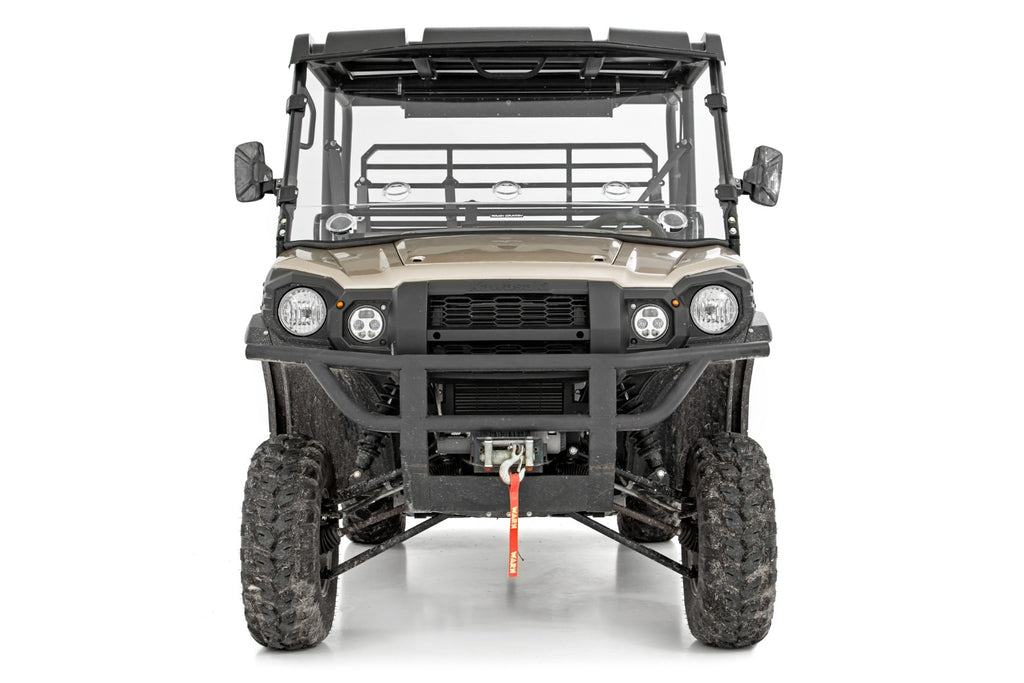 Vented Full Windshield | Scratch Resistant | Kawasaki Mule Rough Country