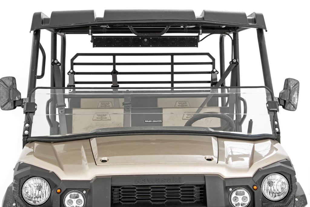 Half Windshield | Scratch Resistant | Kawasaki Mule Rough Country