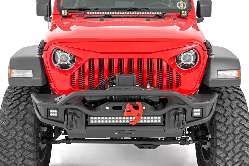 Headlights | DRL Halo LED | 9" | Jeep Gladiator JT (20-23)/Wrangler JL (18-23) Rough Country