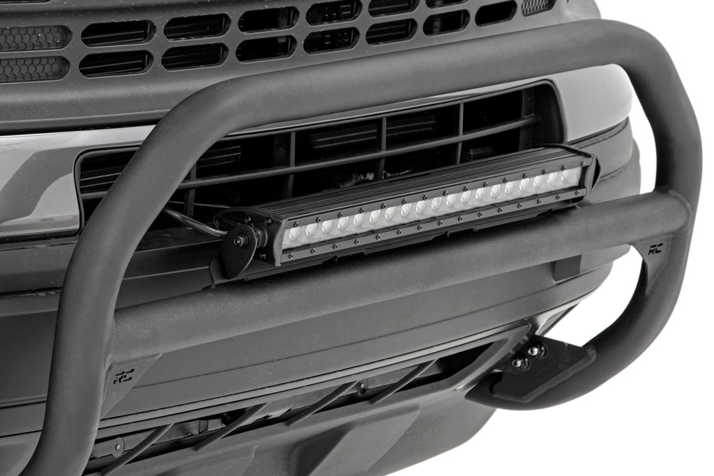 Nudge Bar | 20 Inch Chrome Single Row LED | Ford Bronco Sport (21-23) Rough Country
