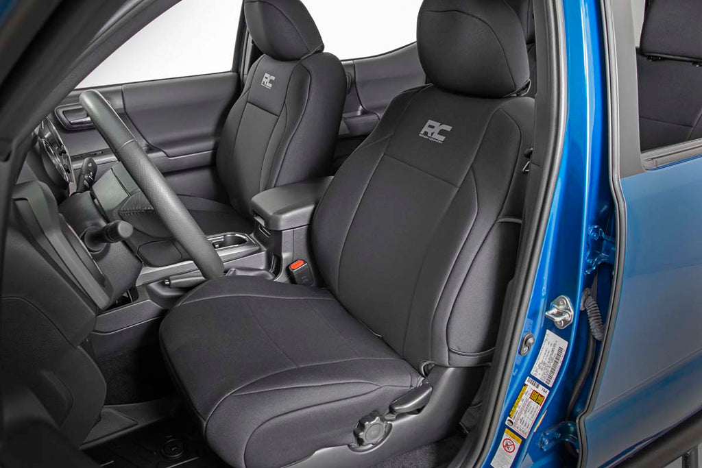 Seat Covers | Front | Double Cab | Toyota Tacoma 2WD/4WD (16-23) Rough Country