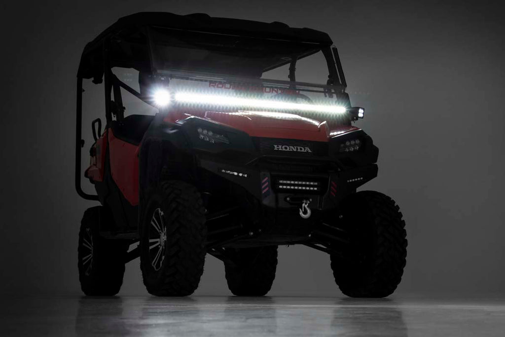LED Light | Cage Mount | 50" Black Single Row | Honda Pioneer 1000/1000-5 Rough Country