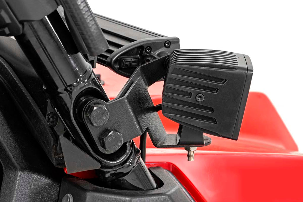LED Light | Cage Mount | 2" Black Pair | Honda Pioneer 1000/1000-5 Rough Country