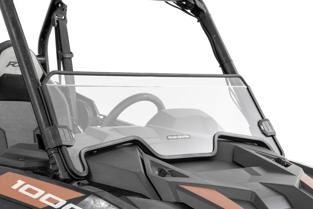 Half Windshield | Scratch Resistant | Polaris RZR XP 1000 Rough Country