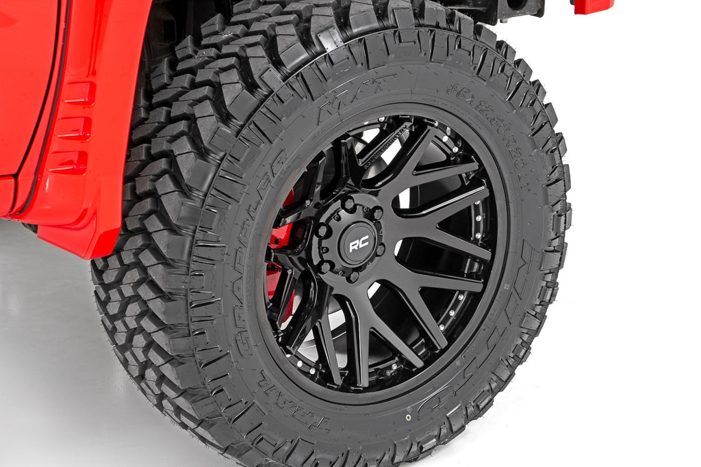Rough Country 95 Series Wheel | One-Piece | Gloss Black | 20x10 | 6x135 | -19mm Rough Country