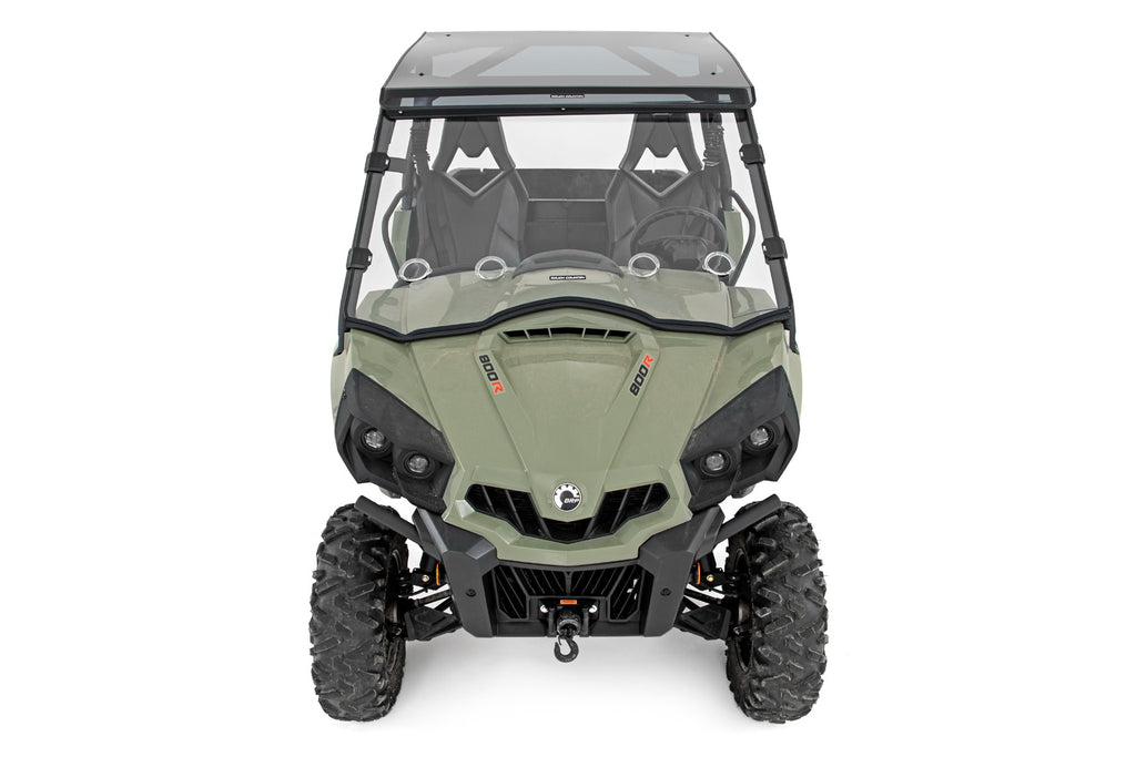 Vented Full Windshield | Scratch Resistant | Can-Am Commander 1000 Rough Country