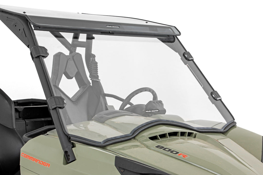 Full Windshield | Scratch Resistant | Can-Am Commander 1000 Rough Country