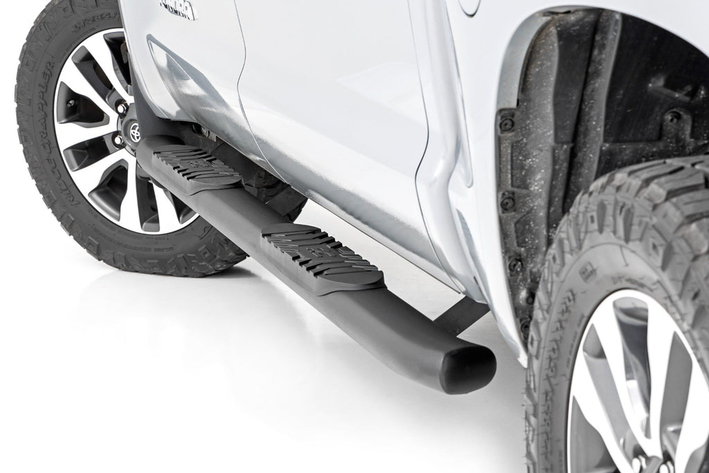 Oval Nerf Step | Crew Cab | Black | Toyota Tundra 2WD/4WD (07-21) Rough Country
