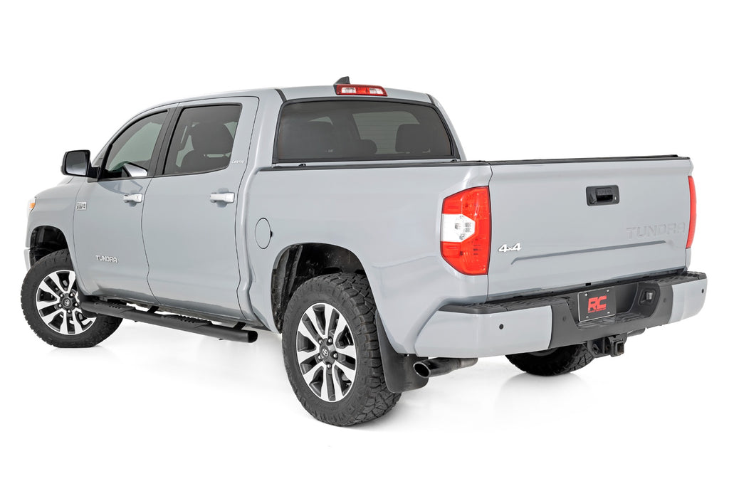 Oval Nerf Step | Crew Cab | Black | Toyota Tundra 2WD/4WD (07-21) Rough Country