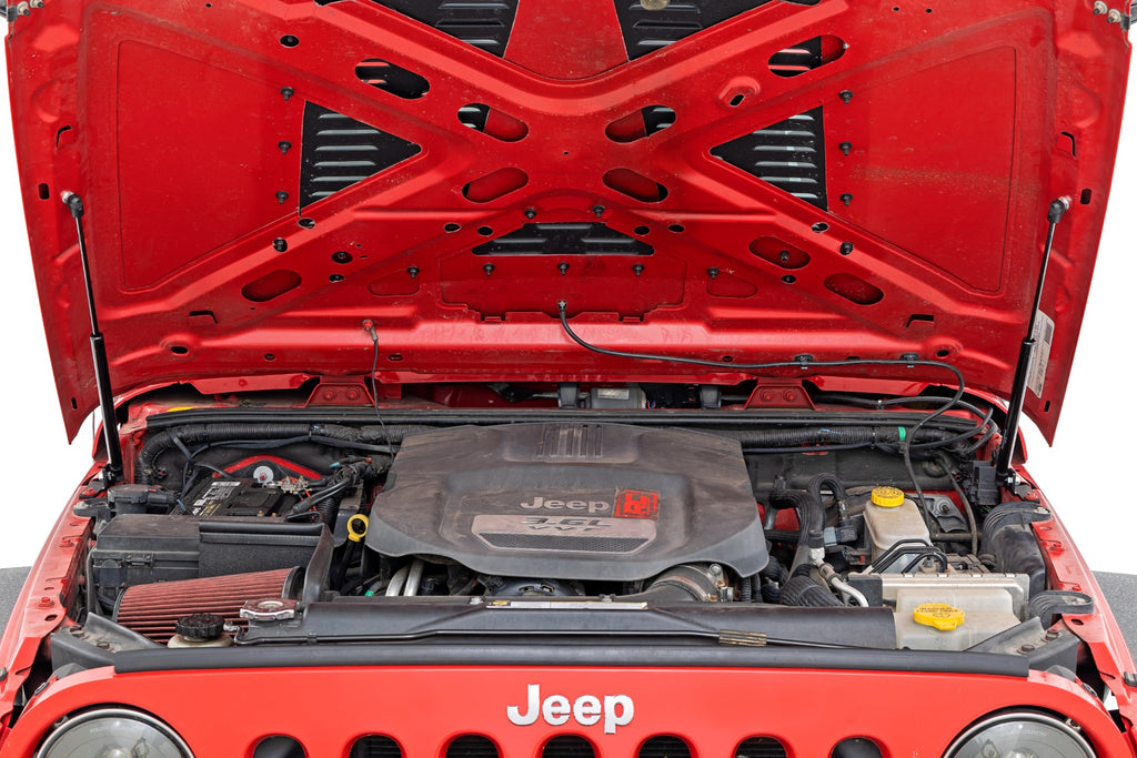 Hydraulic Hood Assist | Jeep Wrangler JK  (2007-2018) Rough Country