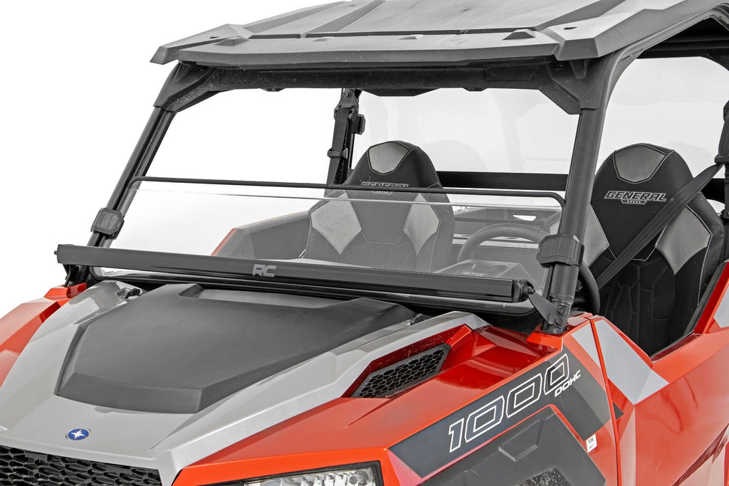 Half Windshield | Scratch Resistant | Polaris General/General XP 1000 Rough Country